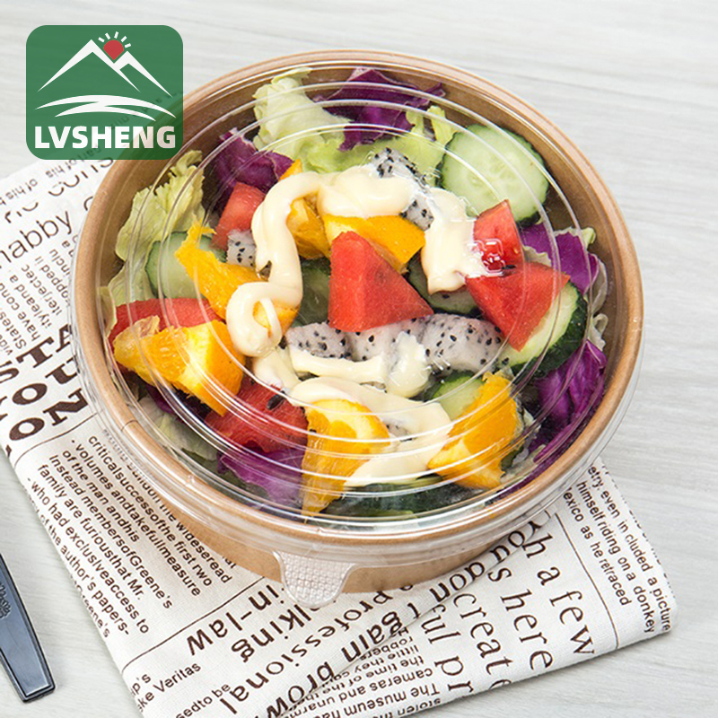 Bòl sòs salad ak kouvèti pou salad fre
