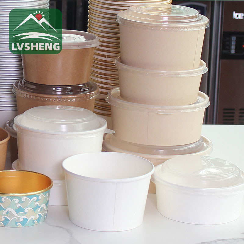 Konpostabl bagasse papye salad bòl