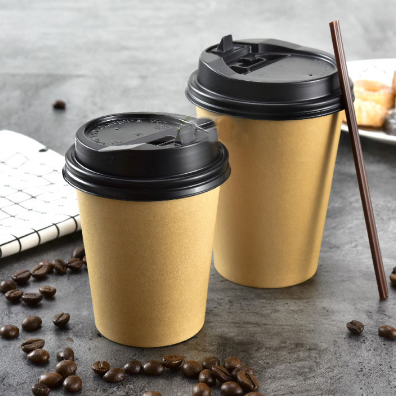 Jetab Kraft Papye Cup ak kouvèti